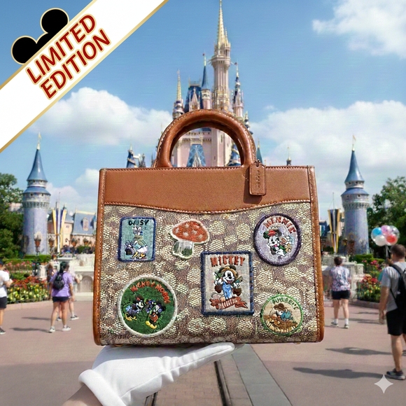 Coach Handbags - COACH X DISNEY LIMITED EDITION 2023 ✨️ Rogue 25 Bag - Signature Canvas Patchwork